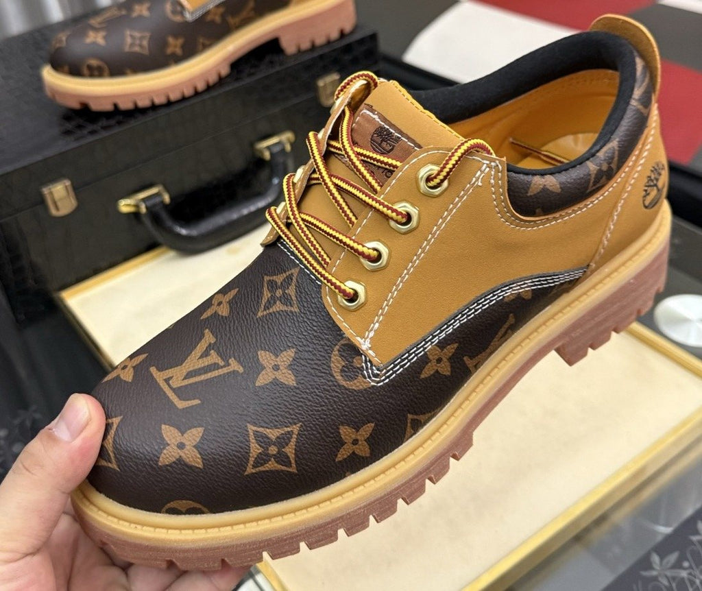 Timberland Tan & Brown Patterned Lace-Up Shoes