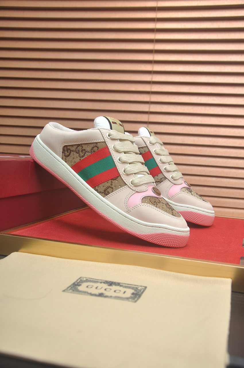 Gucci Striped Low-Top Sneakers