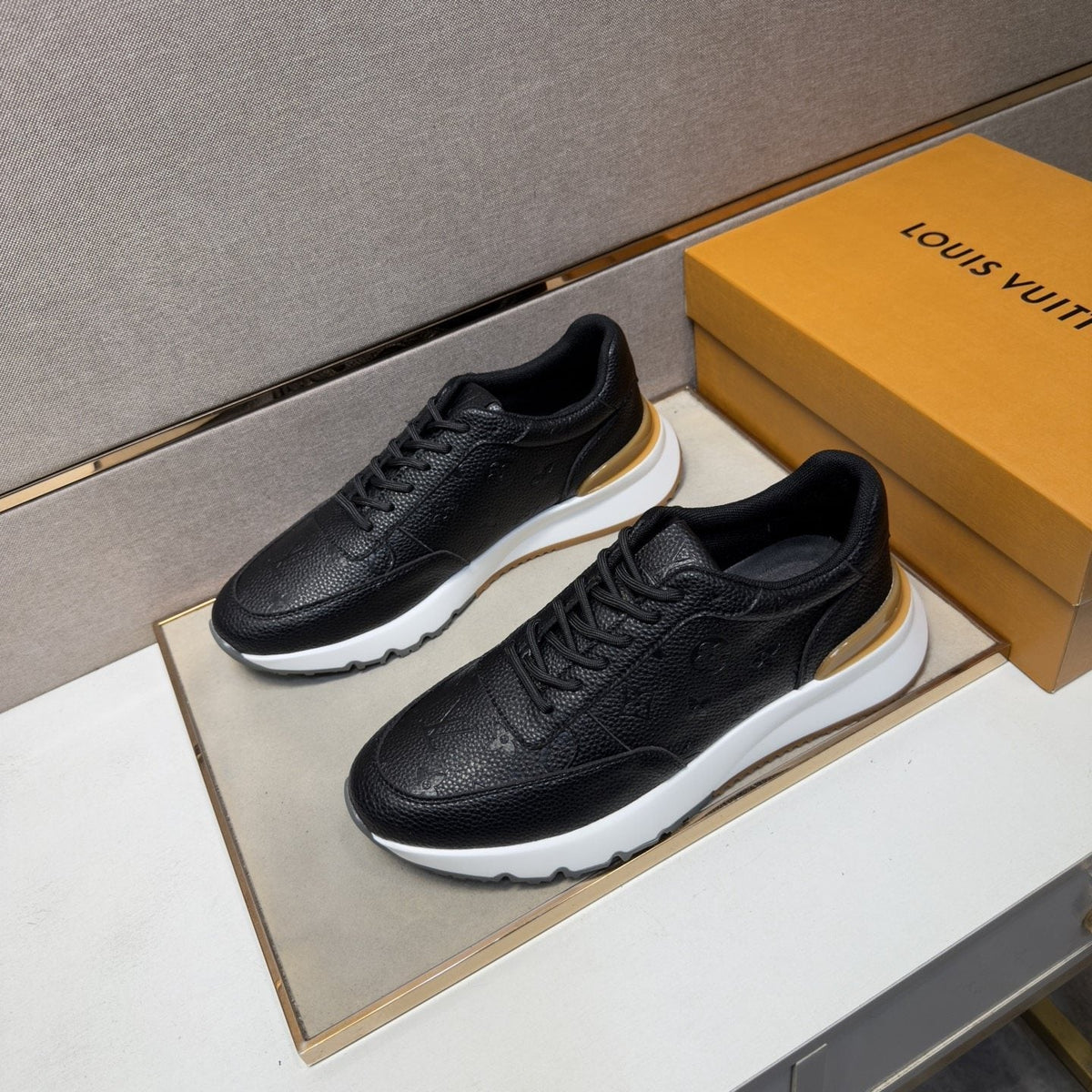 Louis Vuitton Men's Textured Low-Top Sneakers