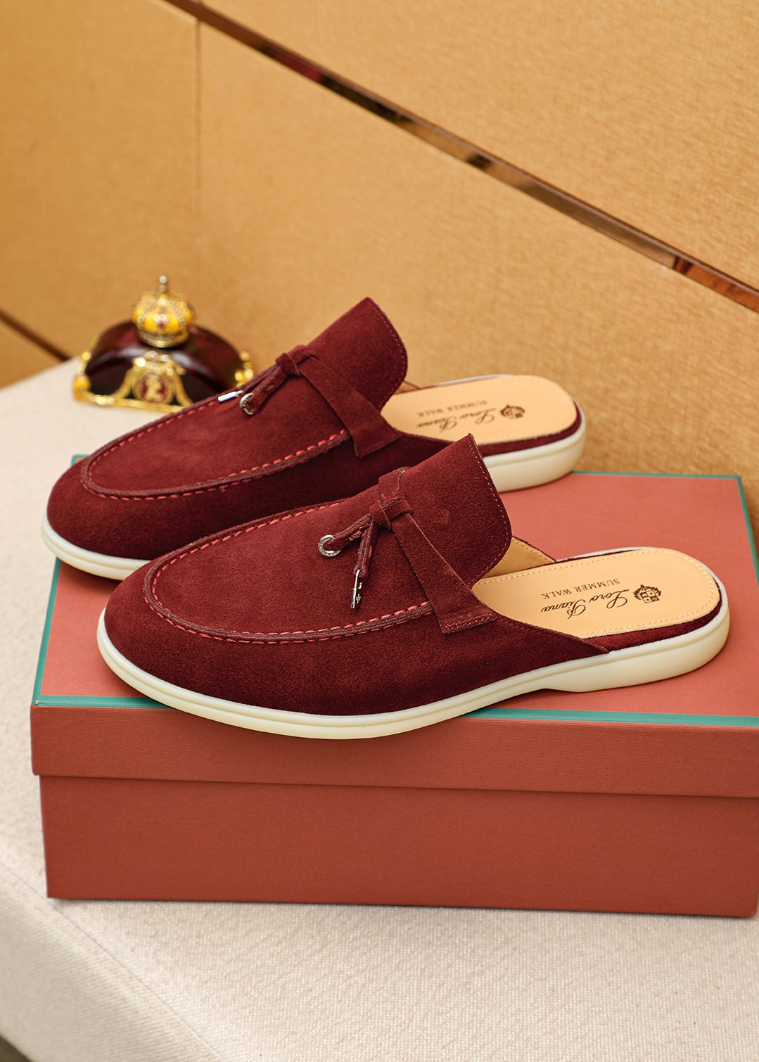 Loro Piana Tassel Backless Loafers