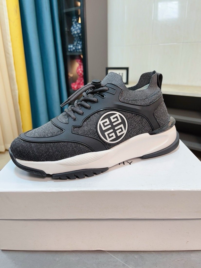 Givenchy Paneled Lace-Up Sneakers