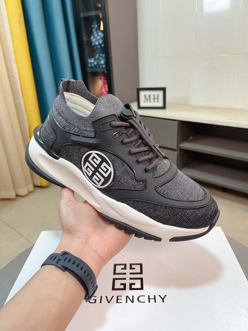 Givenchy Paneled Lace-Up Sneakers