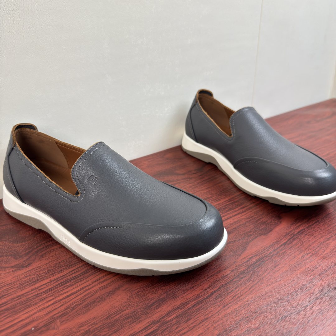 Berluti Pebbled Leather Slip-On Loafers