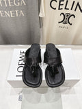 Loewe Embossed Thong Sandals