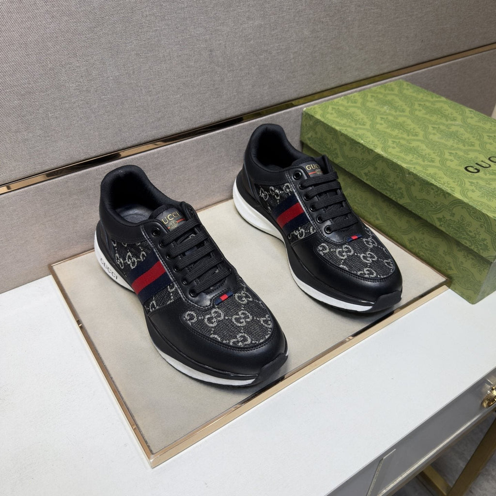 Gucci Web Stripe Low-Top Sneakers