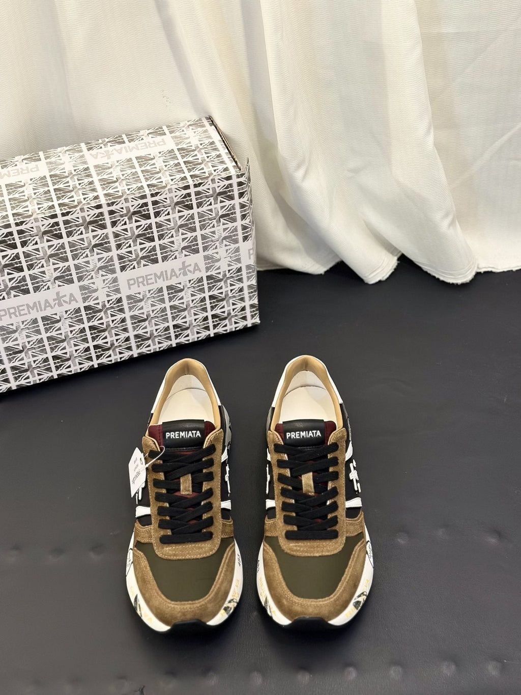 Premiata Panel-Detail Men's Sneakers