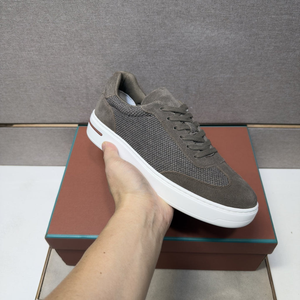 Men's Paneled Low-Top Sneakers