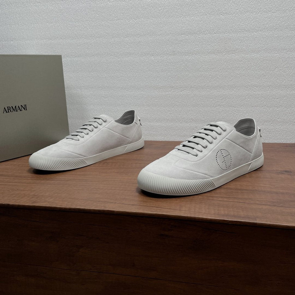 Giorgio Armani Perforated Low-Top Sneakers