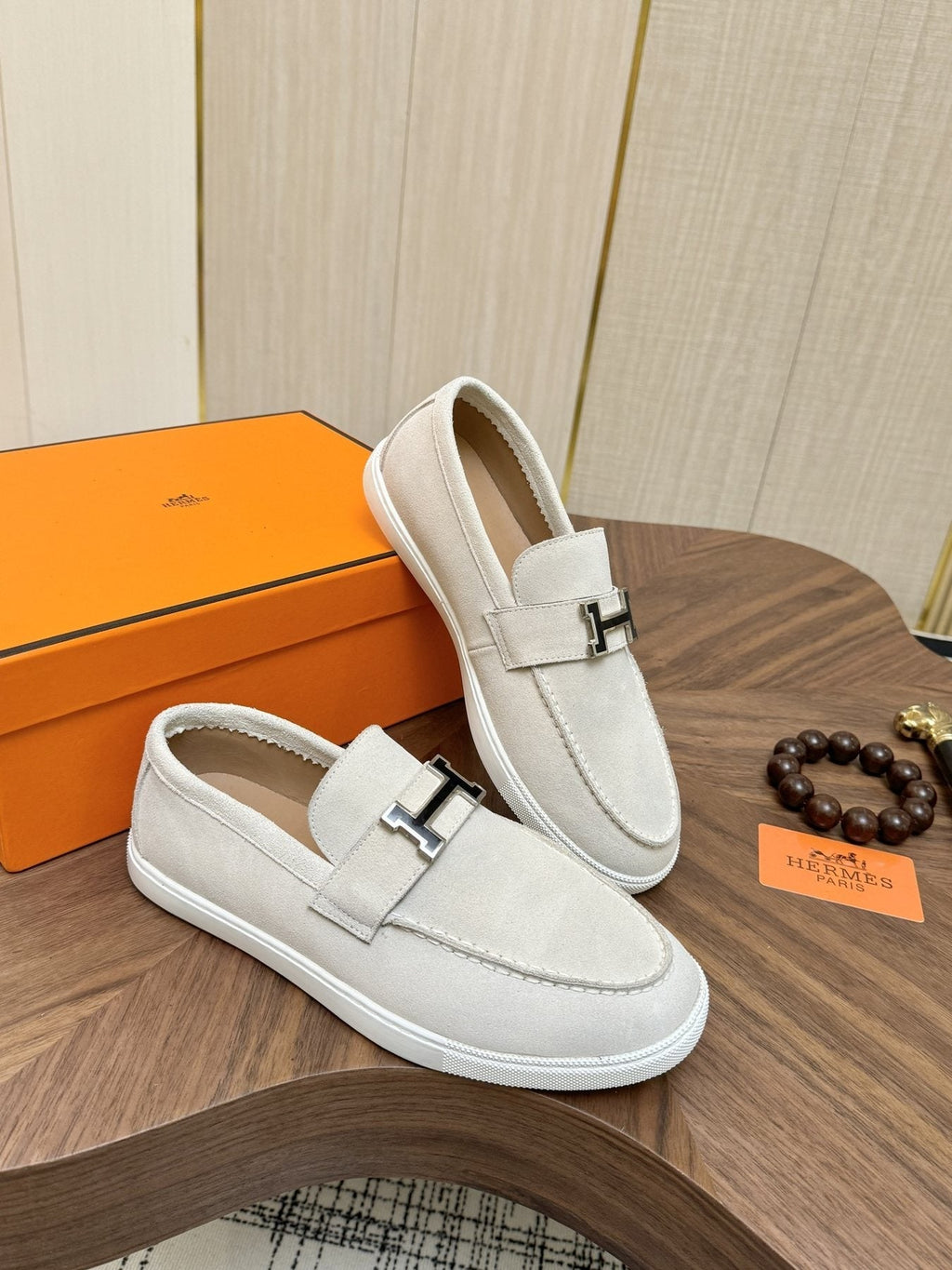 Hermès Hardware-Detail Slip-On Shoes