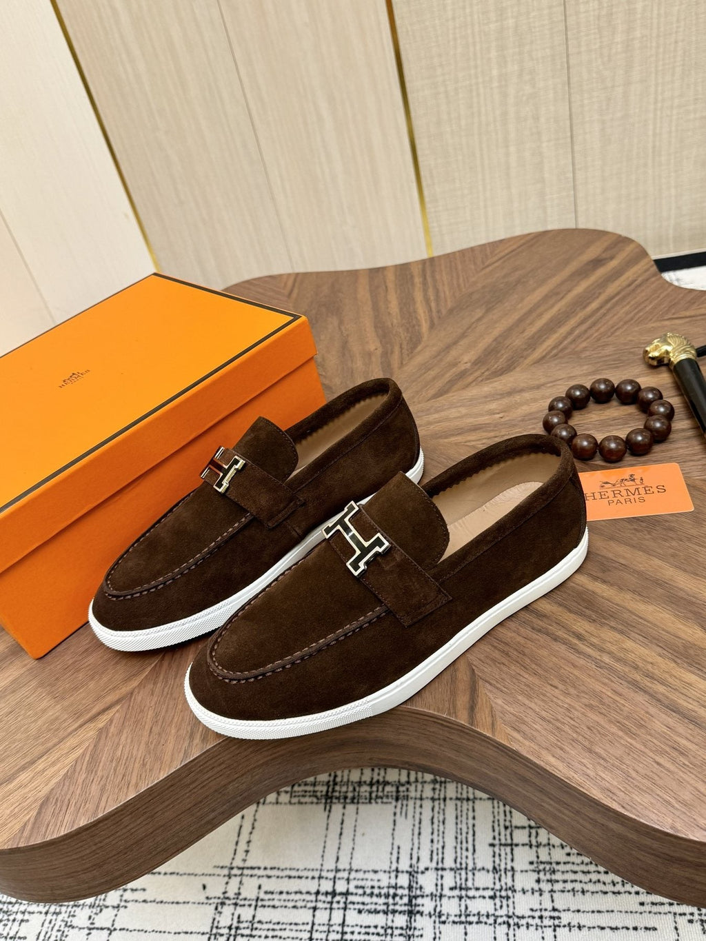 Hermès Hardware-Detail Slip-On Shoes