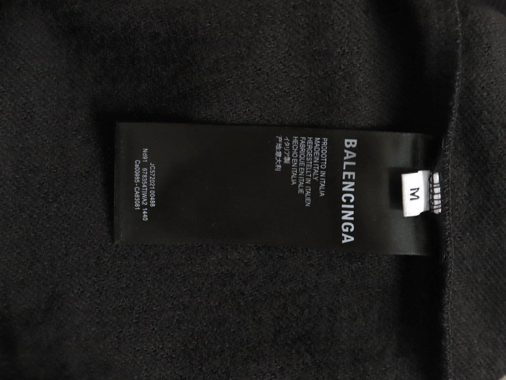 Balenciaga Vogue-Print Tower Graphic Hoodie - Black