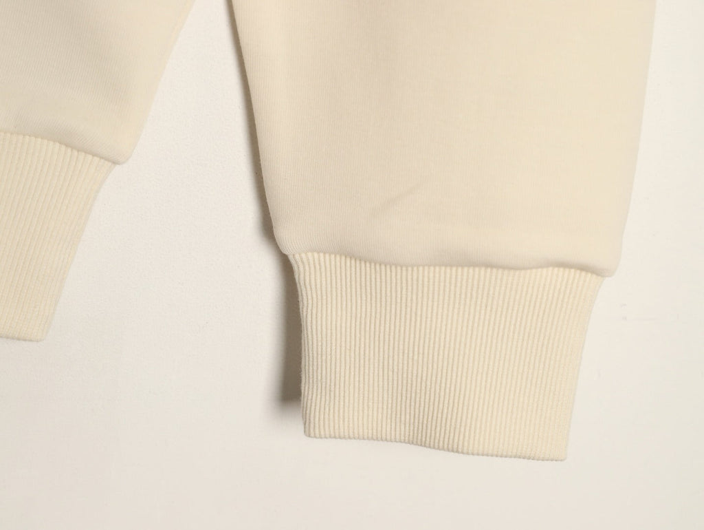 Gucci Interlocking G and Lettering Crewneck Sweatshirt - Cream